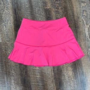 Hot pink tennis skirt